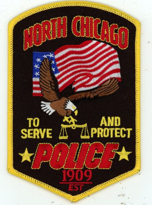 ILLINOIS IL NORTH CHICAGO POLICE NICE SHOULDER PATCH SHERIFF