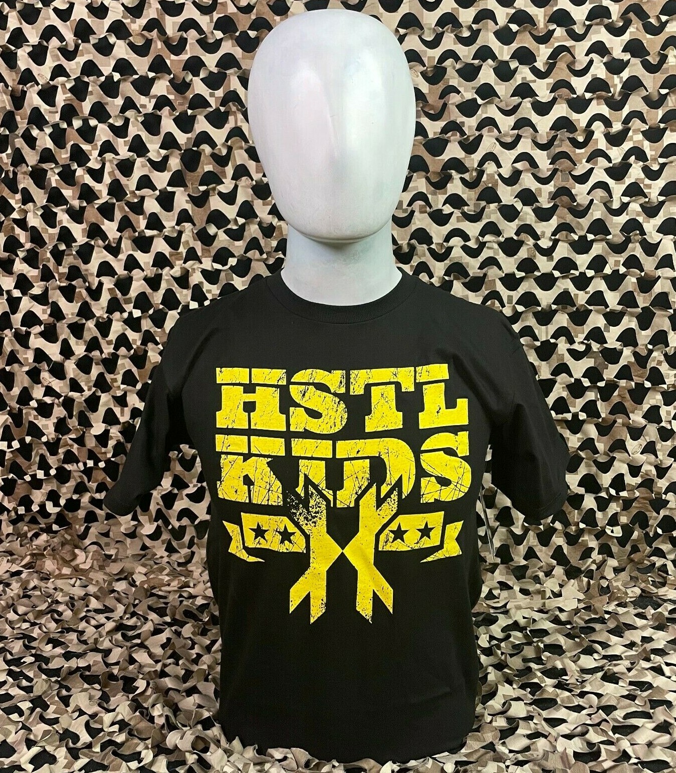 NEW HK Army Stencil Paintball T-Shirt - Black - Small