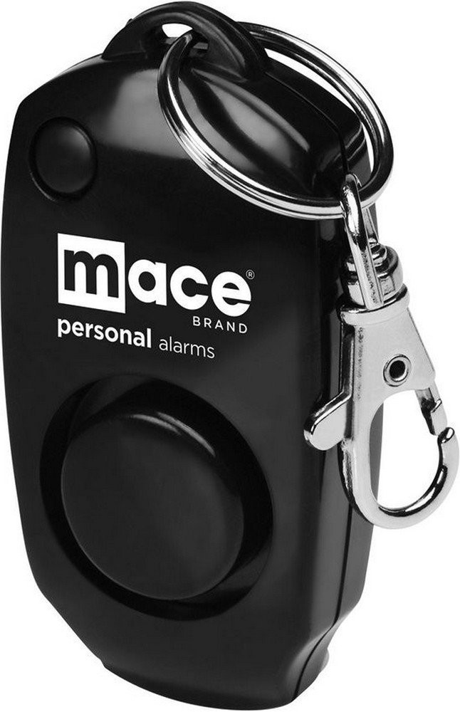 Mace Black Personal Alarm 3" x 1.5" x 0.75" Press Front Button w/ Key Ring 80738