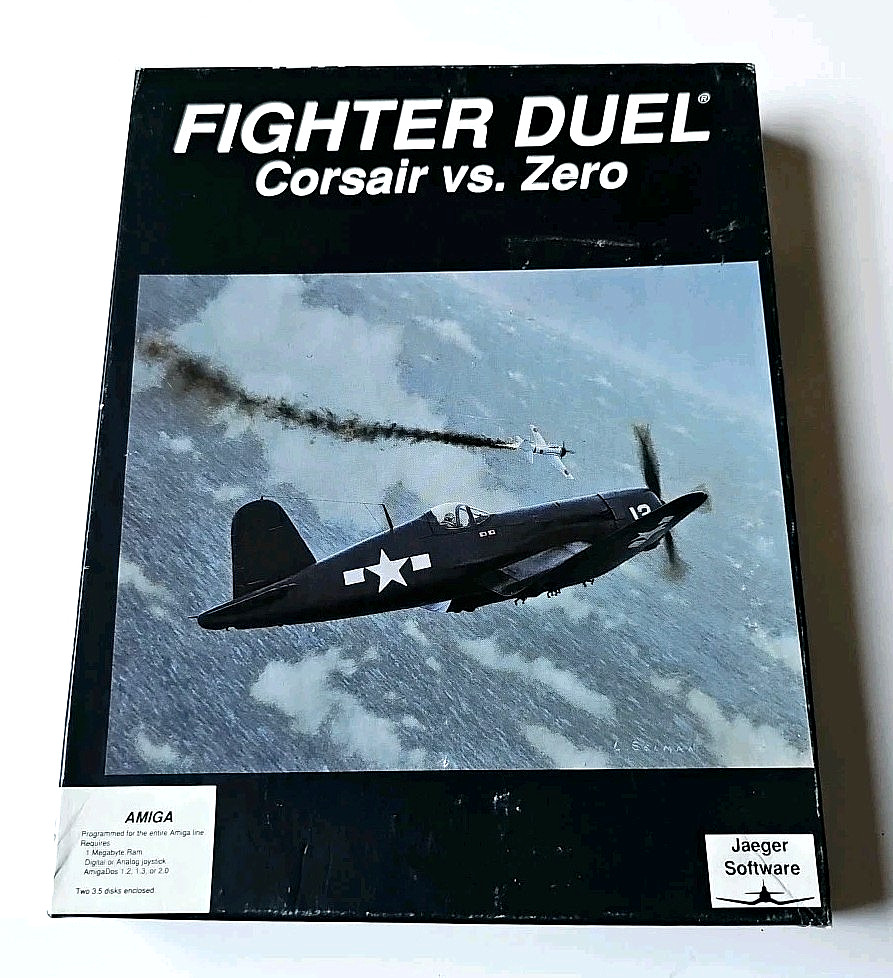 Fighter Duel Corsair vs Zero Amiga 1991 Jaeger Software Vintage PC Game