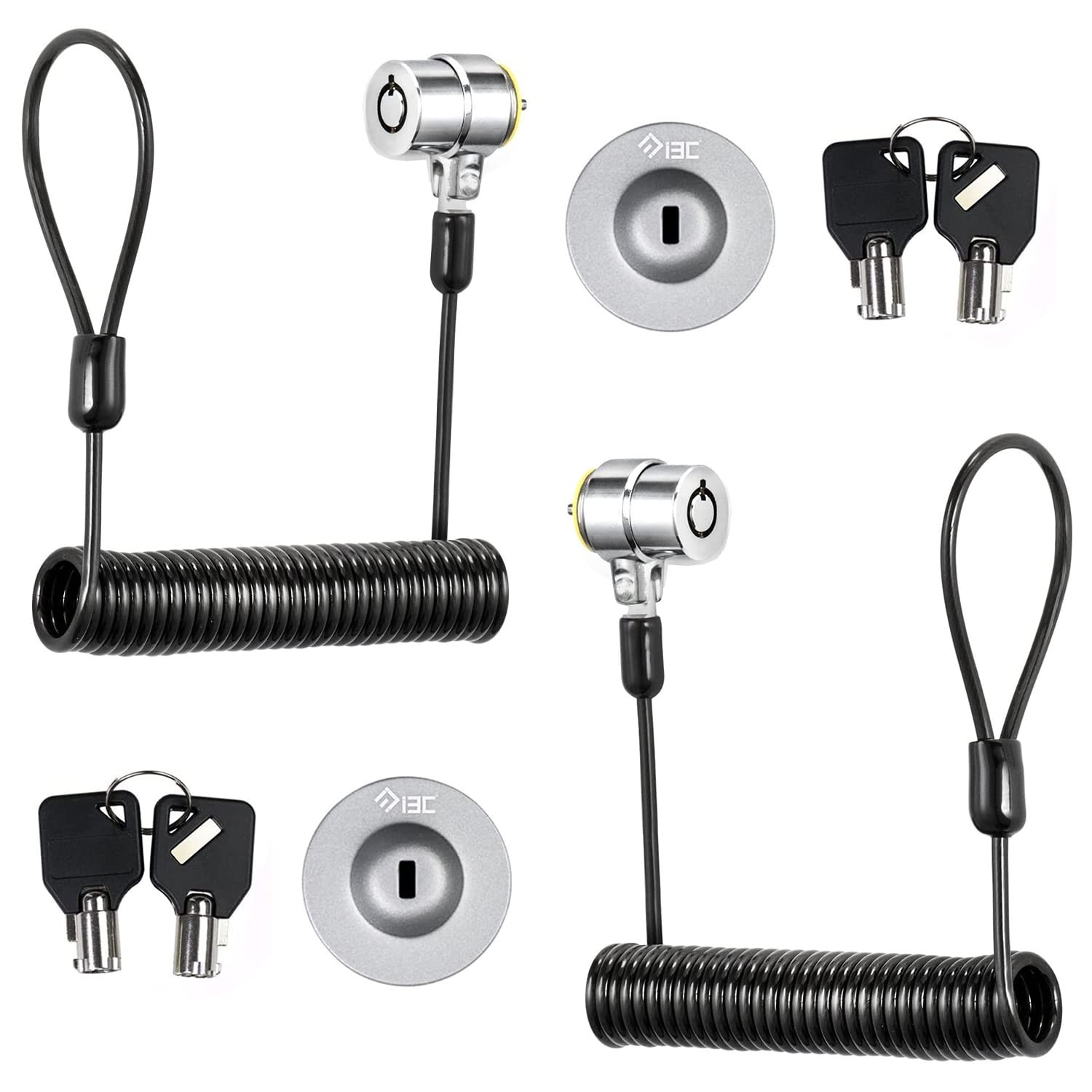Laptop Cable Lock Retractable Hardware Cable Lock with Anchor Plate with Lapt...