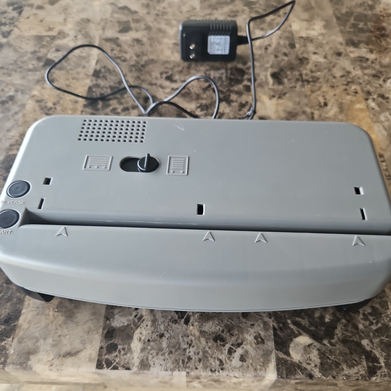 OFFICEMATE Electric Adjustable 2-3 Hole Eco-Punch 90115 Black/Grey