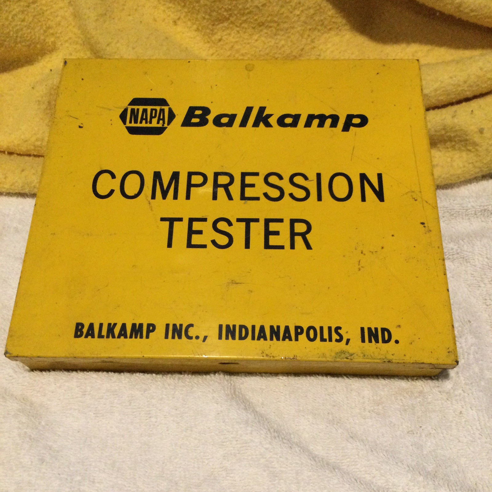 Vintage Balkamp Compression Tester Kit Indianapolis IND NAPA Schauer A-8035