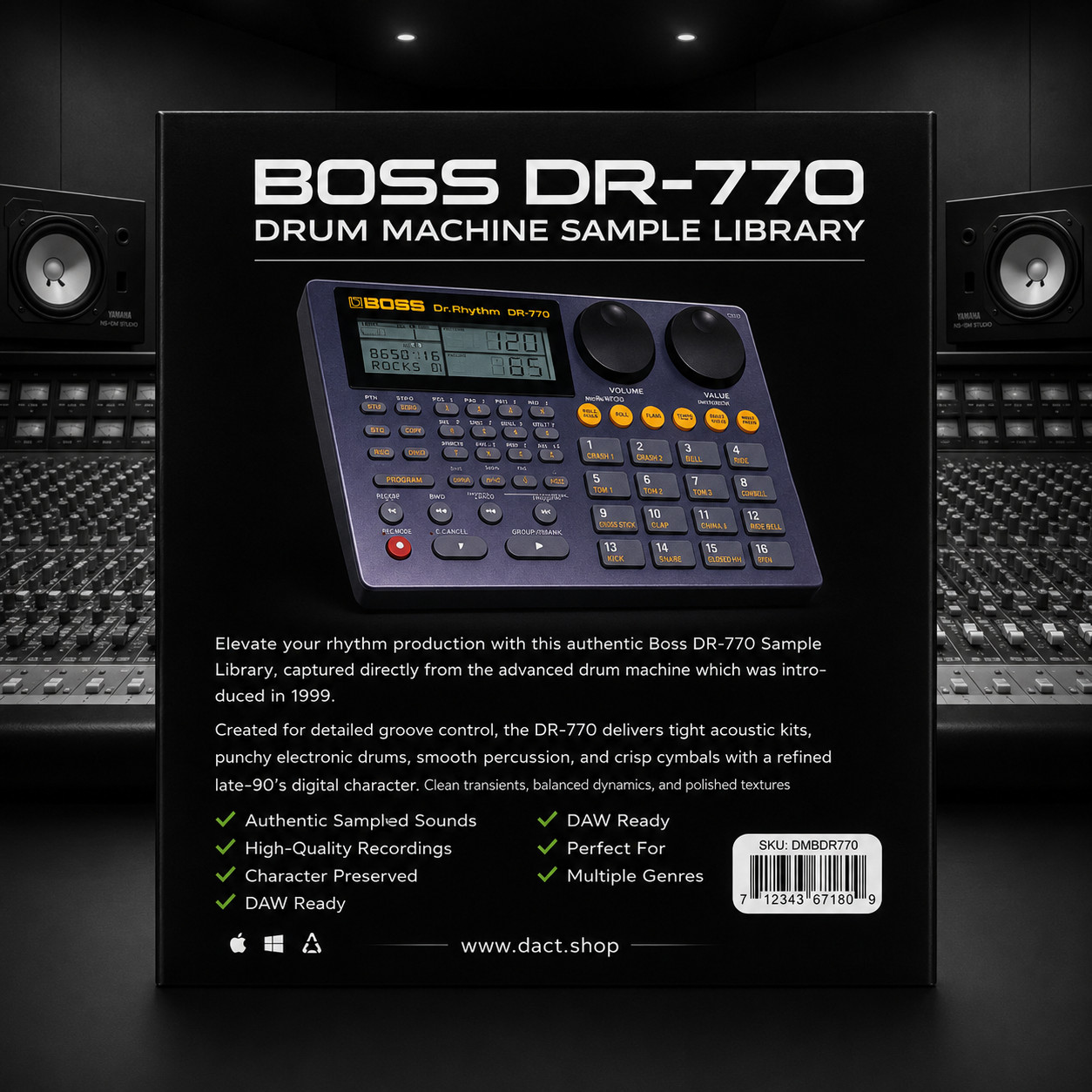 Boss DR-770 Drum Machine Sample Library