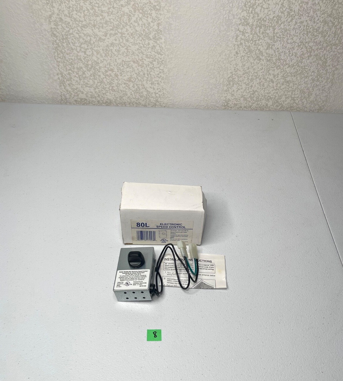 New 80L Electronic Speed Control 3 Amps 120V 60Hz