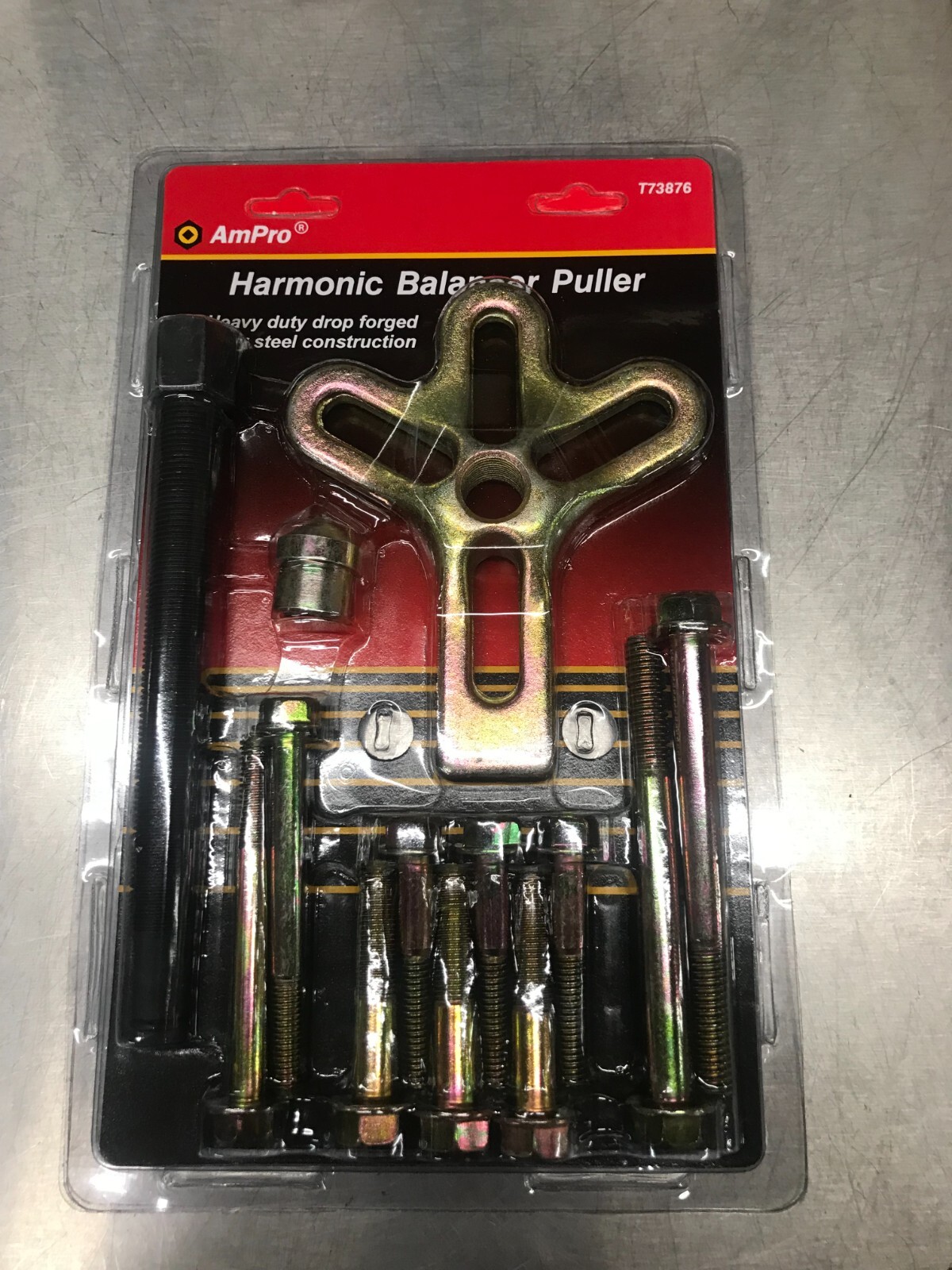 AMPRO T73876 Harmonic Balancer Puller, 13-Piece - New Sealed