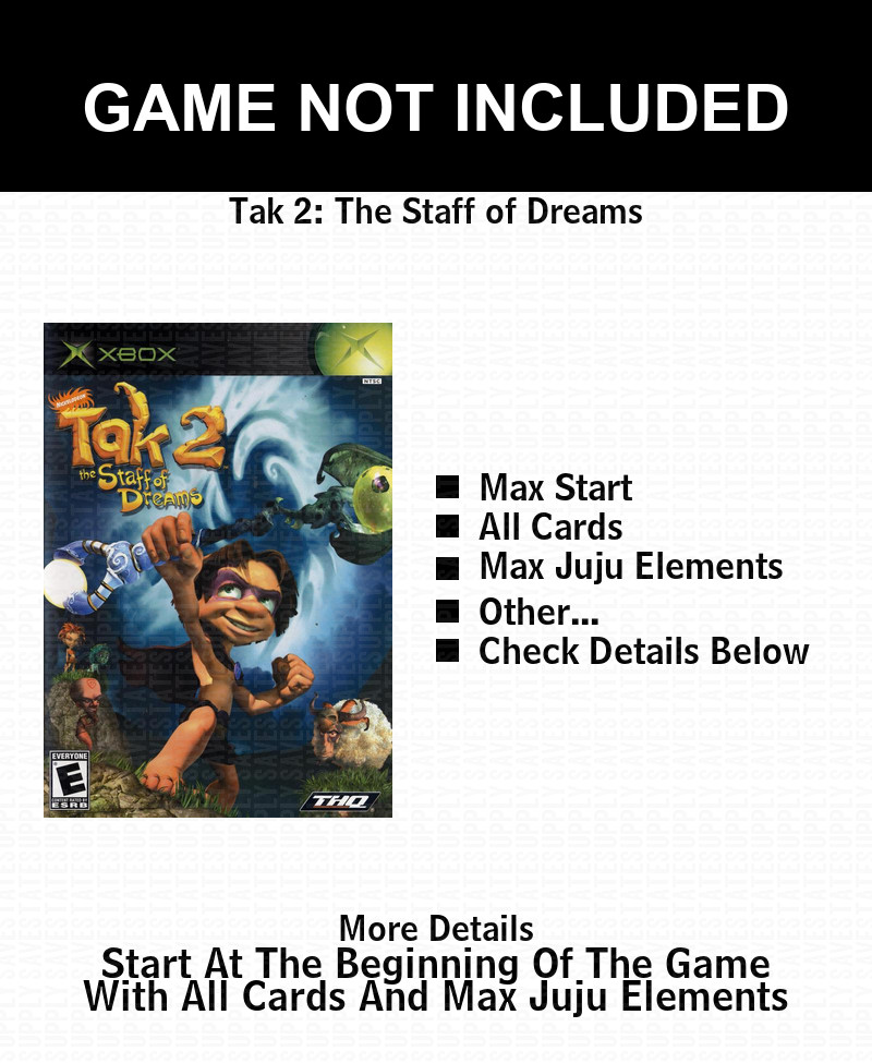 Tak 2: The Staff of Dreams  100% Unlocked Xbox USB Saves