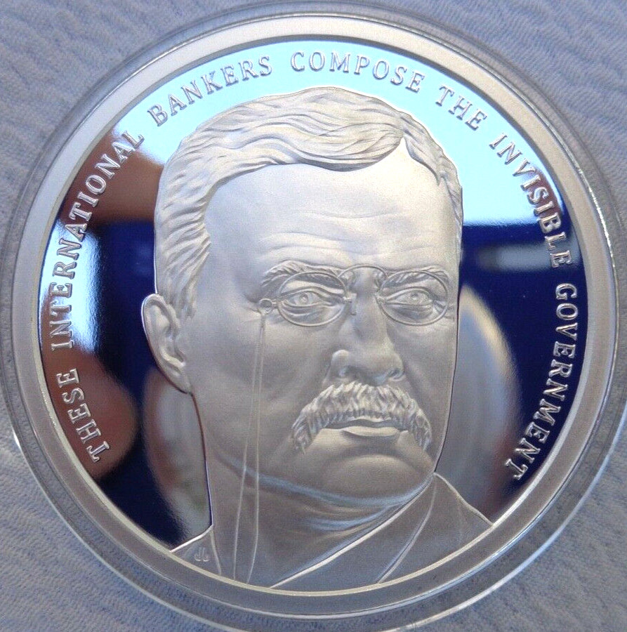 1 oz. 2021 THEODORE ROOSEVELT Silver Shield Mini-Mintage Proof .999 fine silver