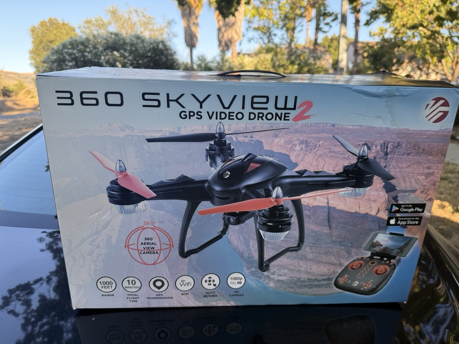 Vivitar 360 Skyview 2 DRC-888 GPS Camera WiFi Control Quadcopter Drone
