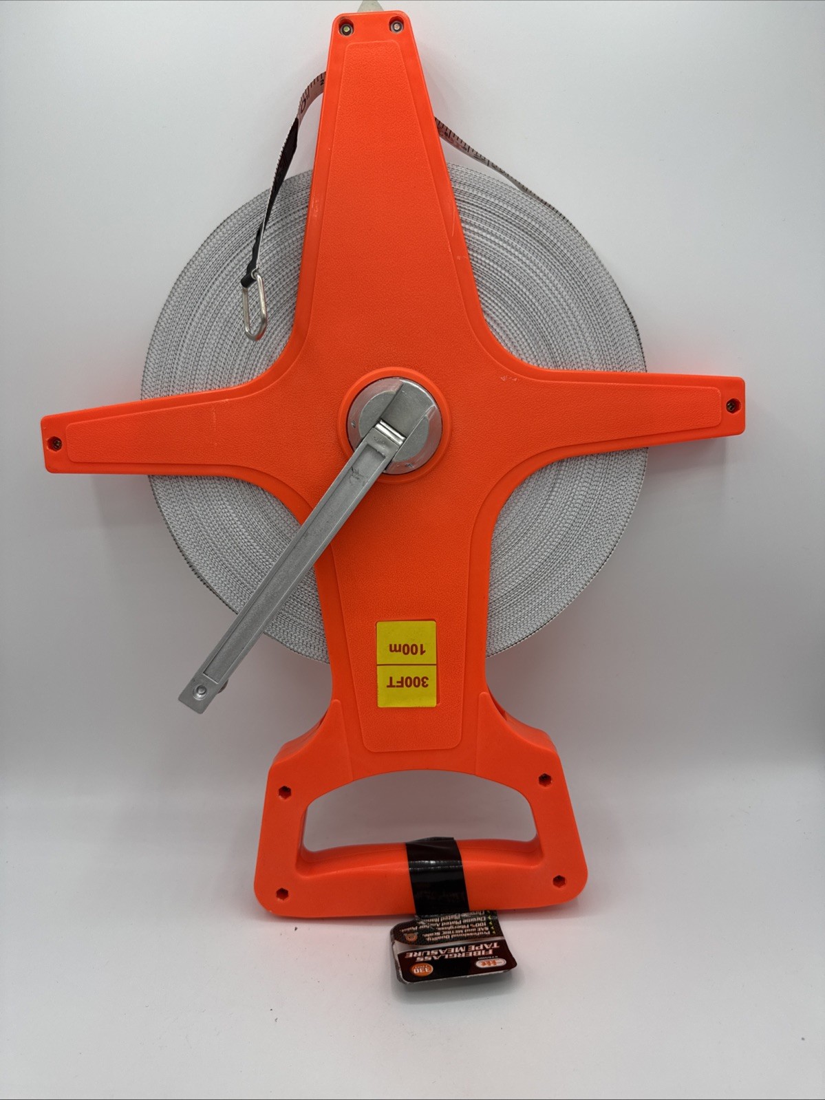 330ft Tape Measure Dual Sided With SAE & Metric Scale For Field Yard Engineering