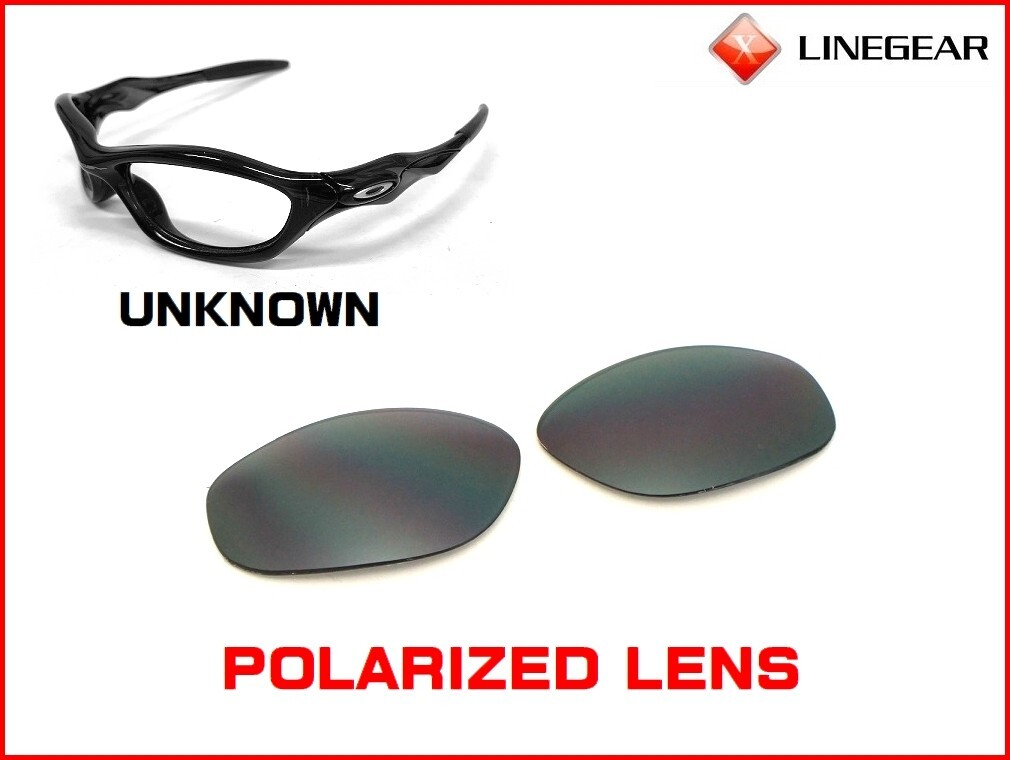 LINEGEAR Polarized Lens for Oakley Unknown- Flash Black [UN-FB-POLA]