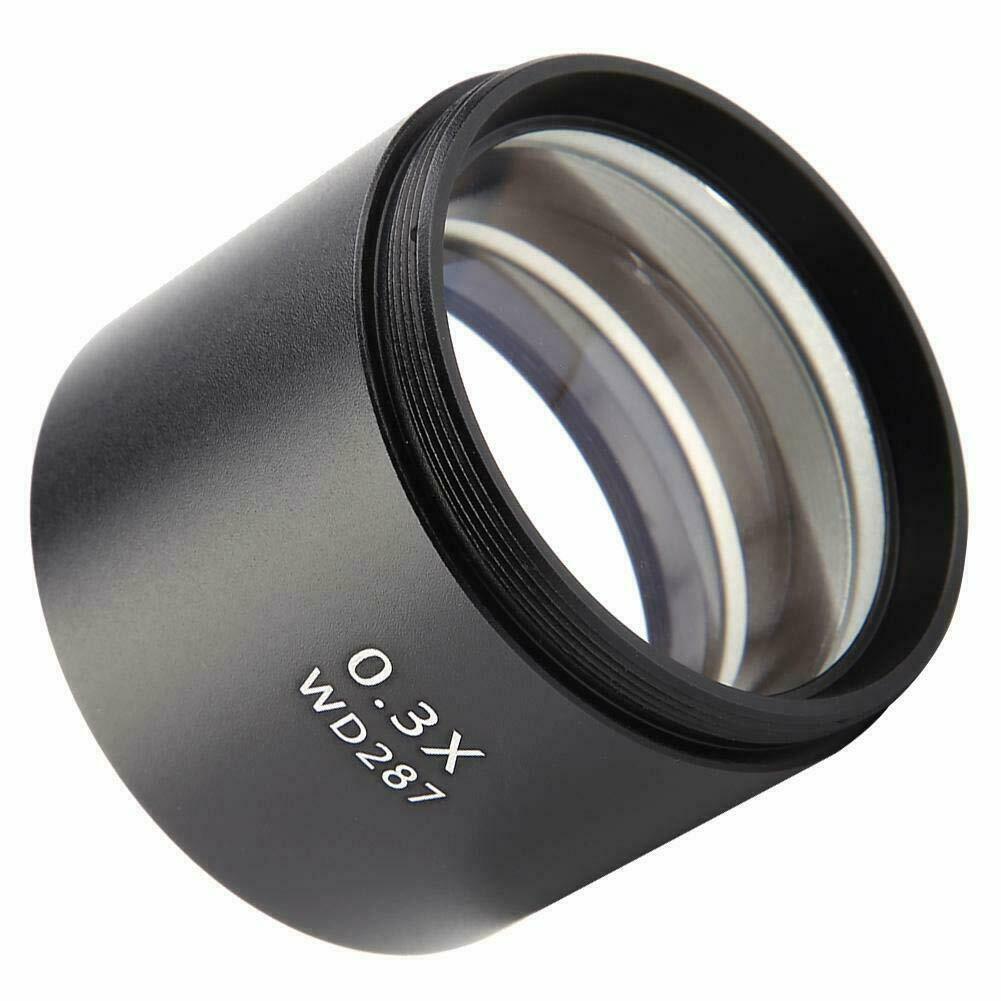 Stereo Microscope 0.3X 0.5X 0.75X 1.5X 2X Auxiliary Objective Barlow Lens 48mm