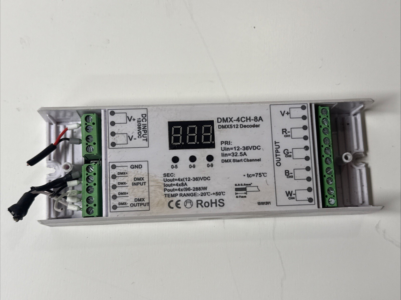 4 Channel LED DMX-4CH-8A DMX512 Decoder