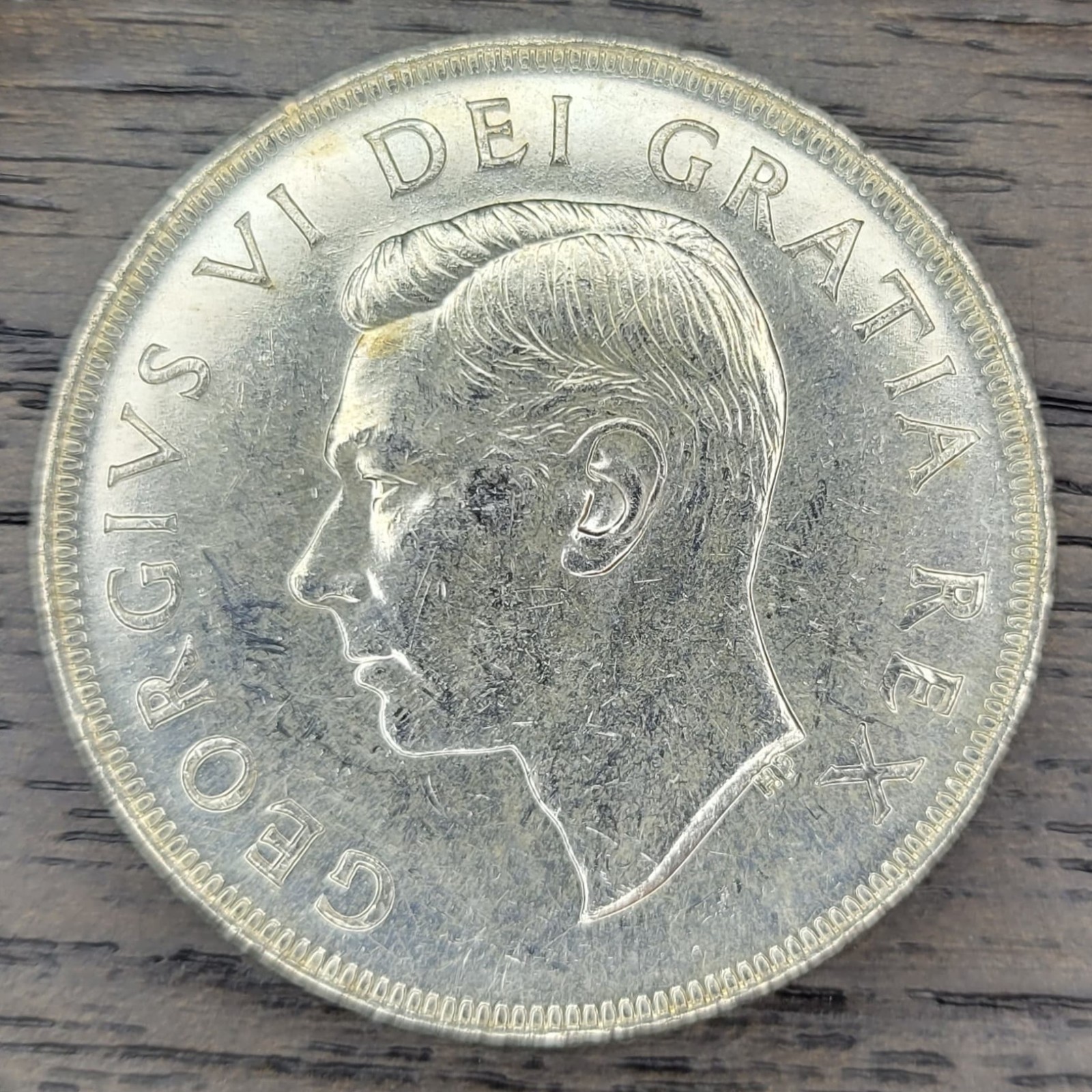 1952 Canada SILVER One Dollar Piece