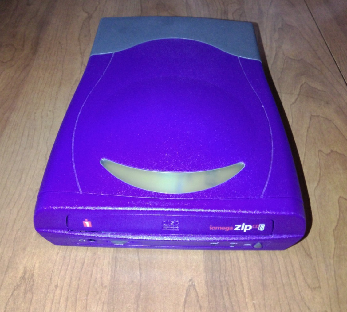 IOMEGA ZIP CD 650 Drive ZIPCDUSB Only - Missing Power Cable Untested