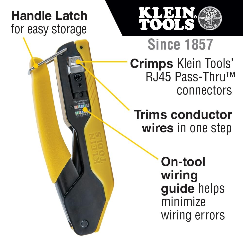 Klein Tools 80085 VDV LAN Cable and Wire Tester Kit for Pass-Thu Black