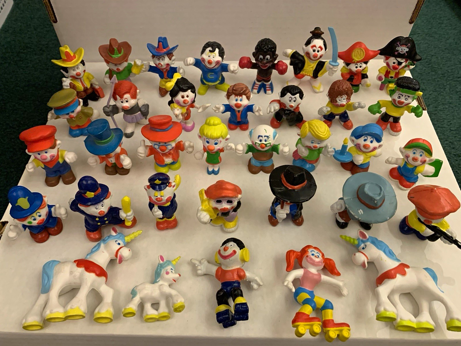 Clown Around PVC Figures, Lot of 35