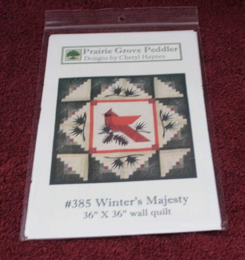 Prairie Gove Peddler Quilt Pattern - #385 Winter's Majesty 36" x 36" Wall Quilt