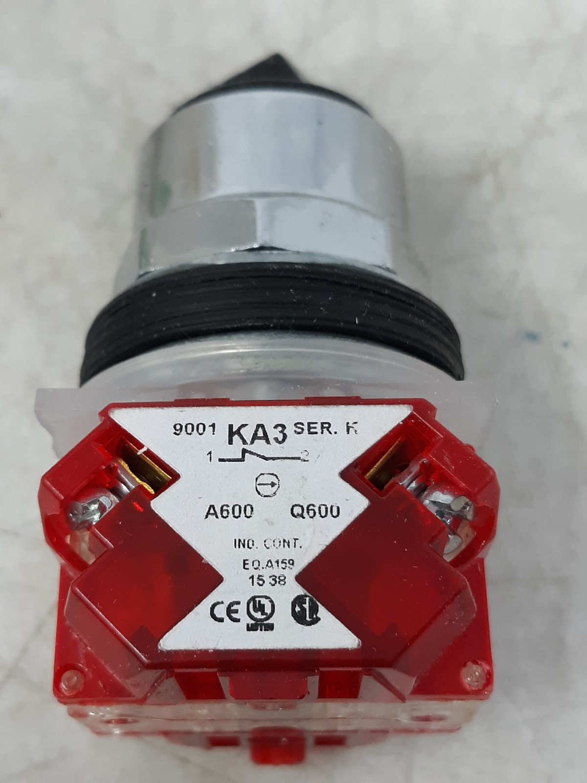 Schneider Electric 9001KS12BH8 Harmony 2-Position Selector Switch