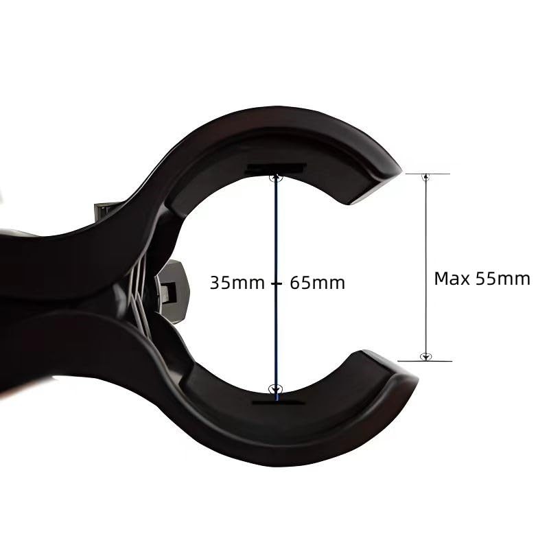 CCeCCe 2 Pack Microphone Clip Holder Mic Stand Clips Replacement with 5/8" 3/...
