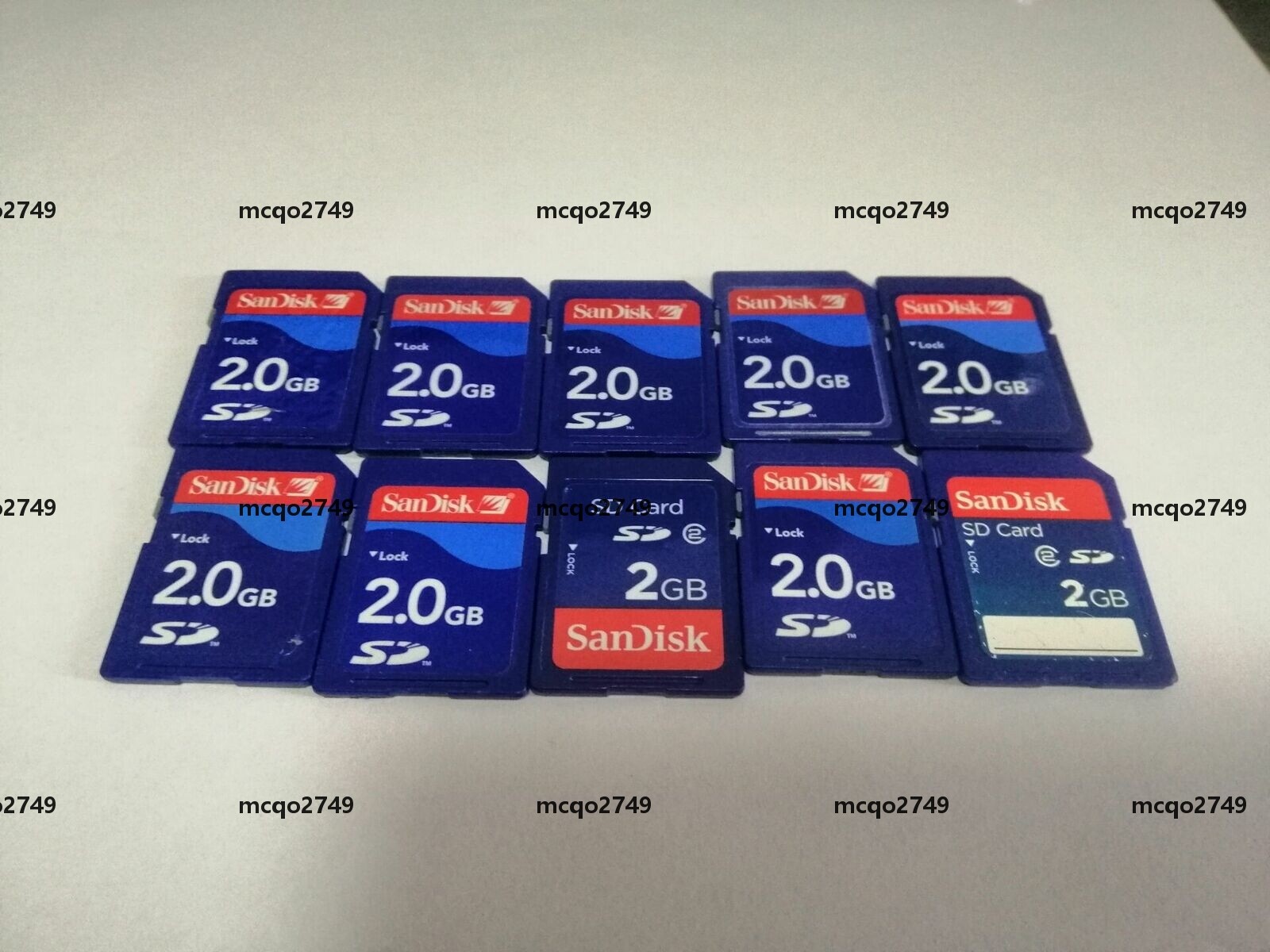 10PCS   SANDISK SD  2GB   CARD memory card