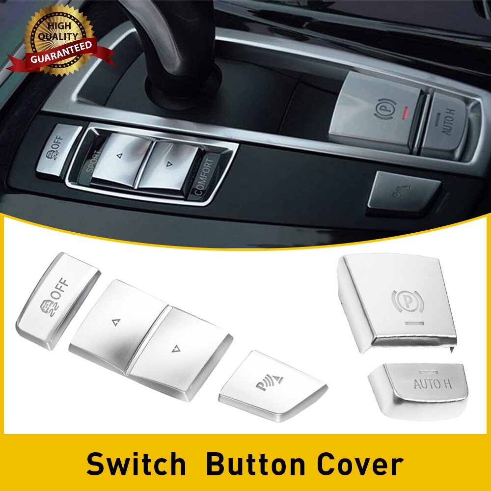 Car Gear Shift Knob Switch Button Cover Trim For BMW 5 6 7 F10 F07 X3 X4 F25 F26