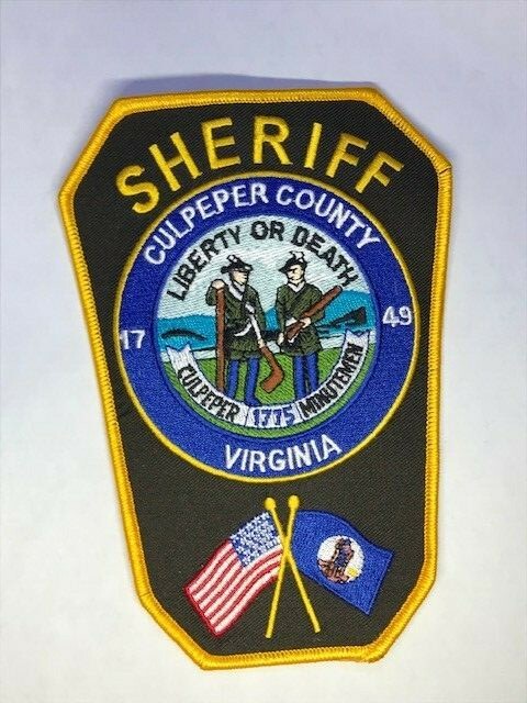 Law Enforcement Jacket Patch, SHERIFF Culpeper County VIRGINIA