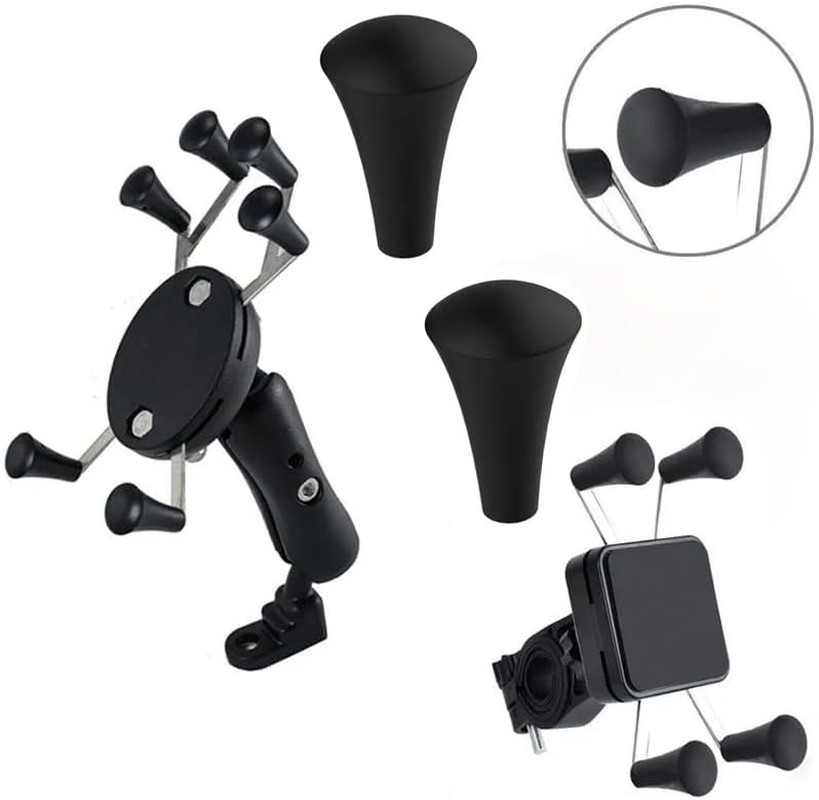 8 Pack Rubber Cap Silicone Tips Replacement Parts Piece for RAM X-Grip Mount Sta