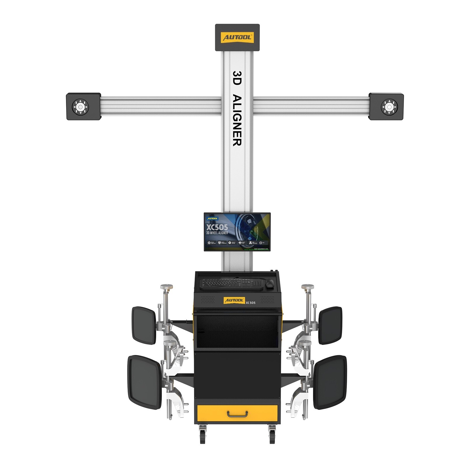 AUTOOL 3D Wheel Alignment Machine Wheel Aligner Aligning System For 4-Post Lifts