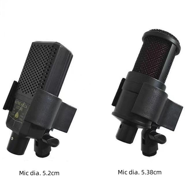 CCeCCe 2 Pack Microphone Clip Holder Mic Stand Clips Replacement with 5/8" 3/...