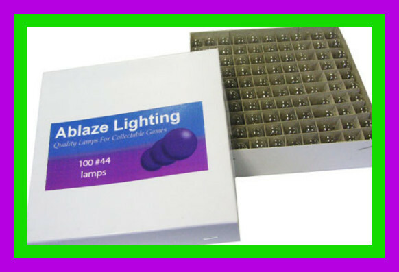 100 PACK #47 PINBALL MACHINE BULBS LAMPS - PREMIUM QUALITY! 6.3 VOLTS DC .15 AMP