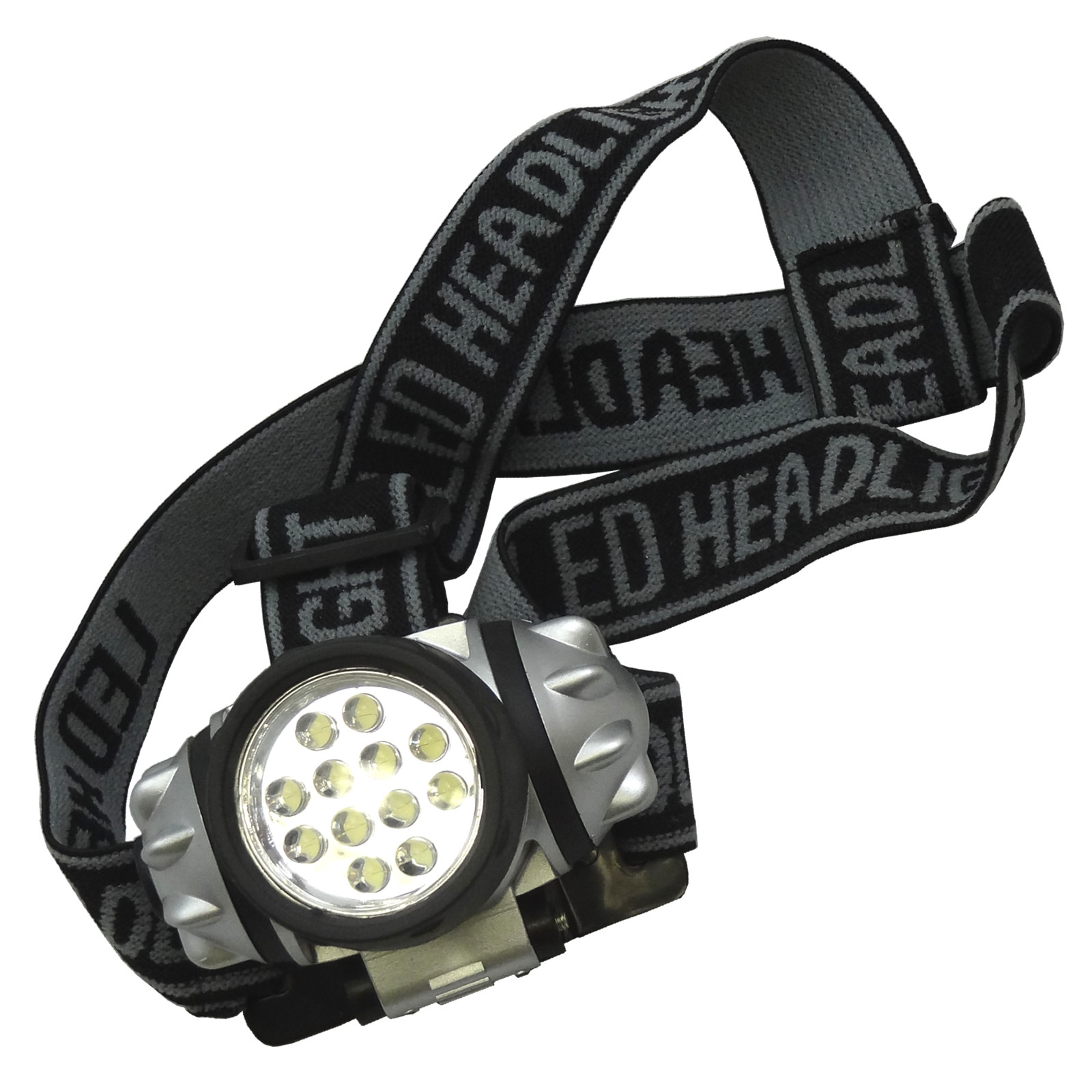 TITAN 12 LED ADJUSTABLE PIVOTING HEAD LIGHT LAMP HEADLAMP CAMPING HIKING CAVING