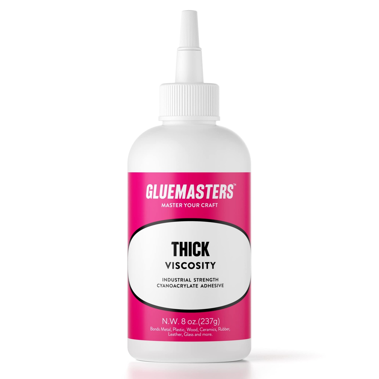 Professional Grade Cyanoacrylate (CA) Super Glue by GLUE MASTERS - Clear