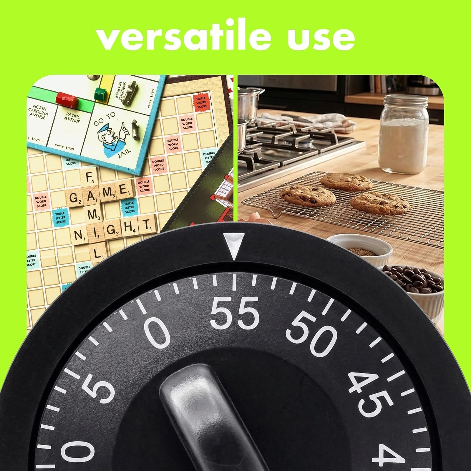 Colortrak 60 Minute Wind Up Timer - Mechanical Countdown Timer