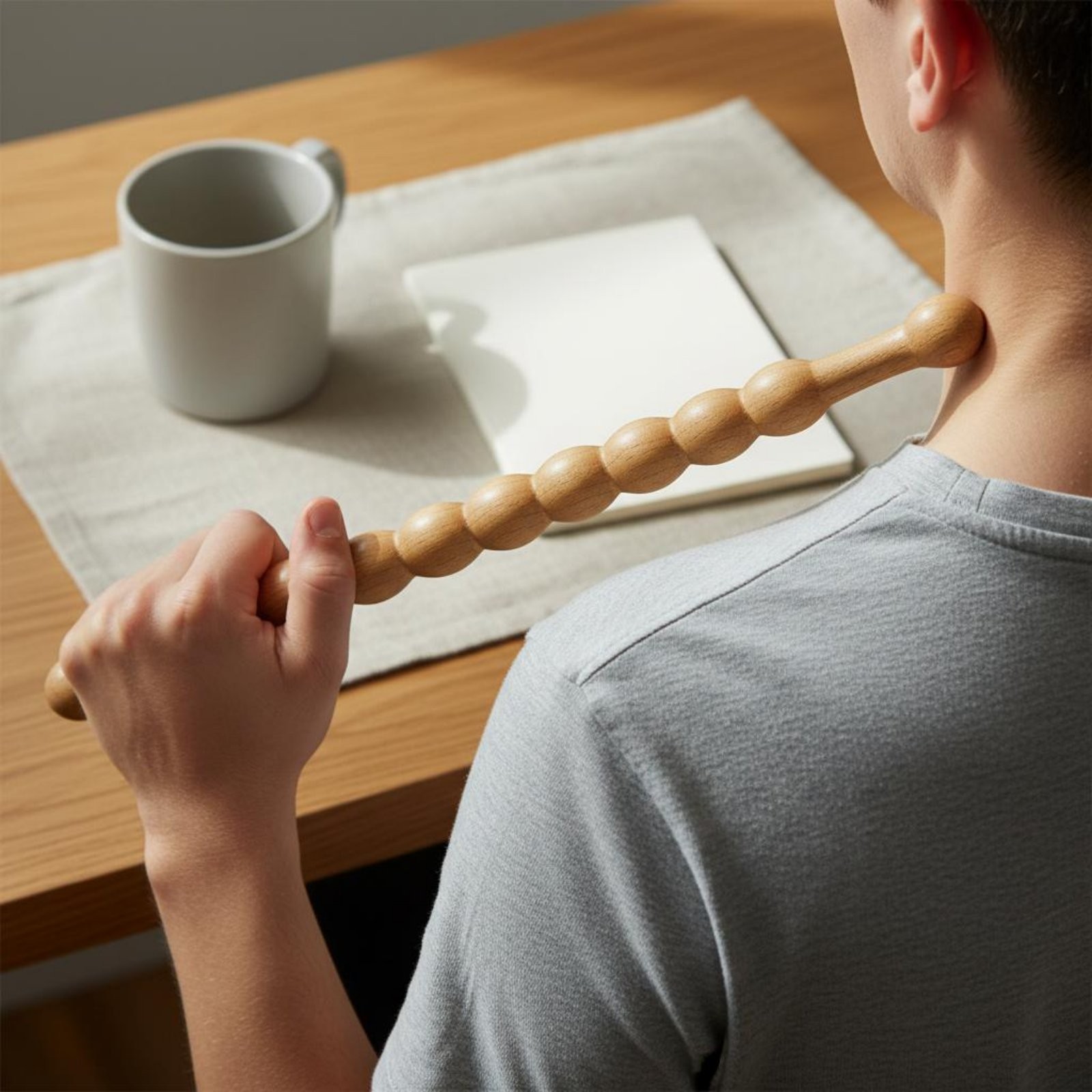 Wood Massage Stick Ergonomic Design Wellness Gear Long-Lasting for Salon