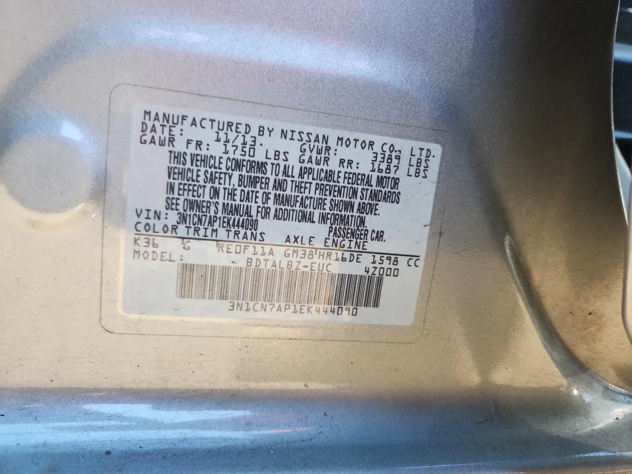 Passenger Right RH Front Spindle/ Knuckle Fits 2012-2019 VERSA Tested OEM