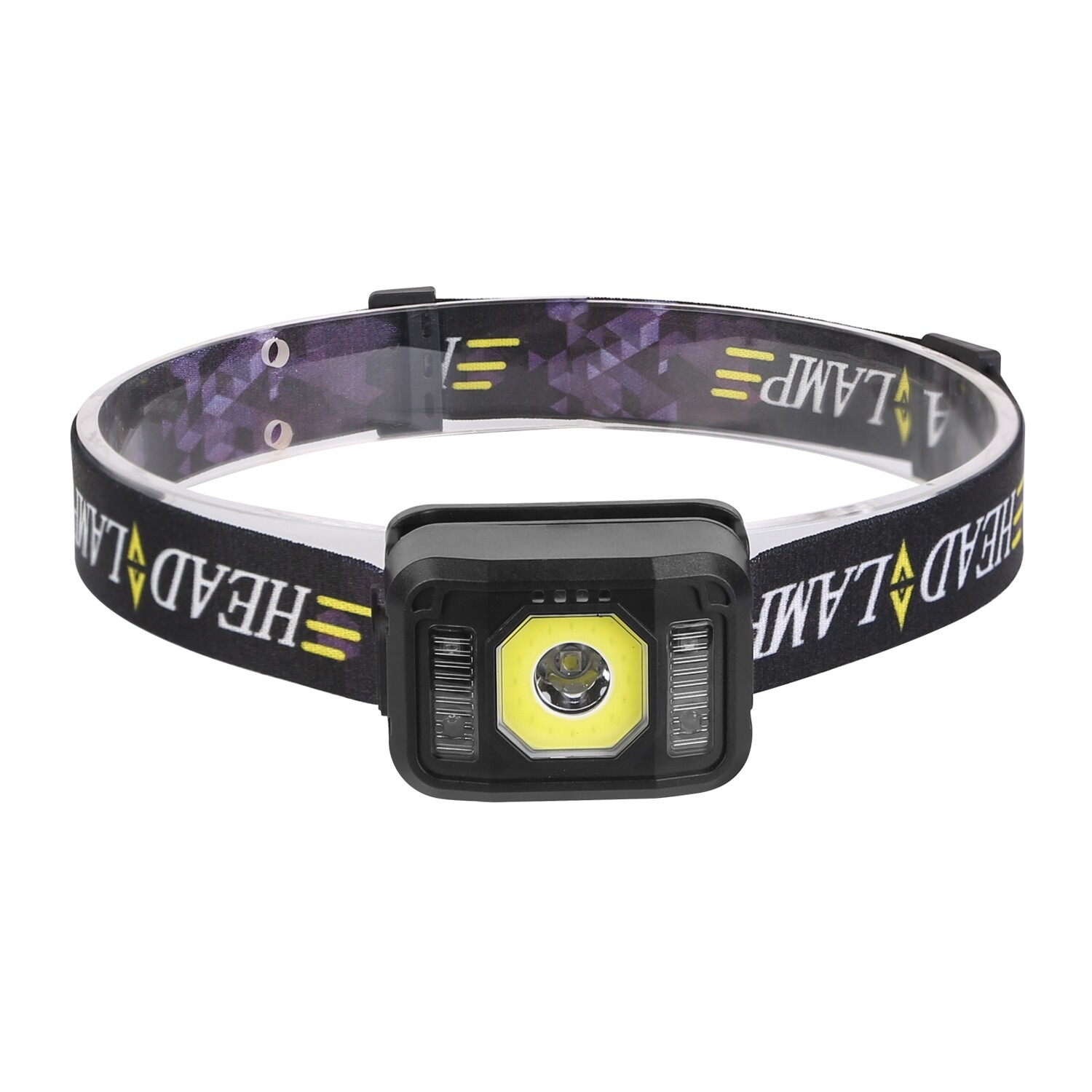 2PCS COB+LED Motion Sensor Headlamp USB Rechargeable Headlight Torch Flashlight