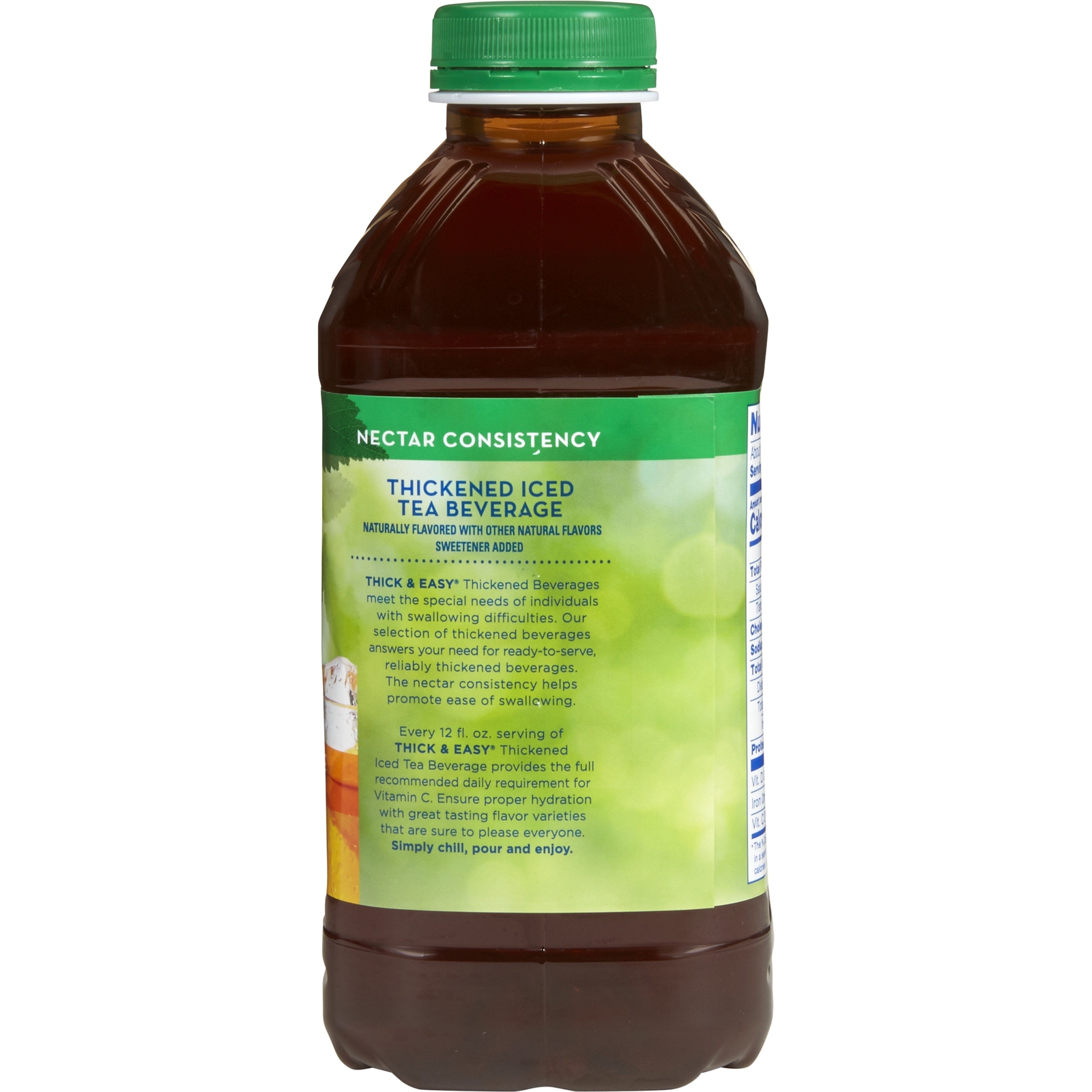 Thick & Easy Clear Nectar Consistency Iced Tea Thickened Beverage, 46-ounce