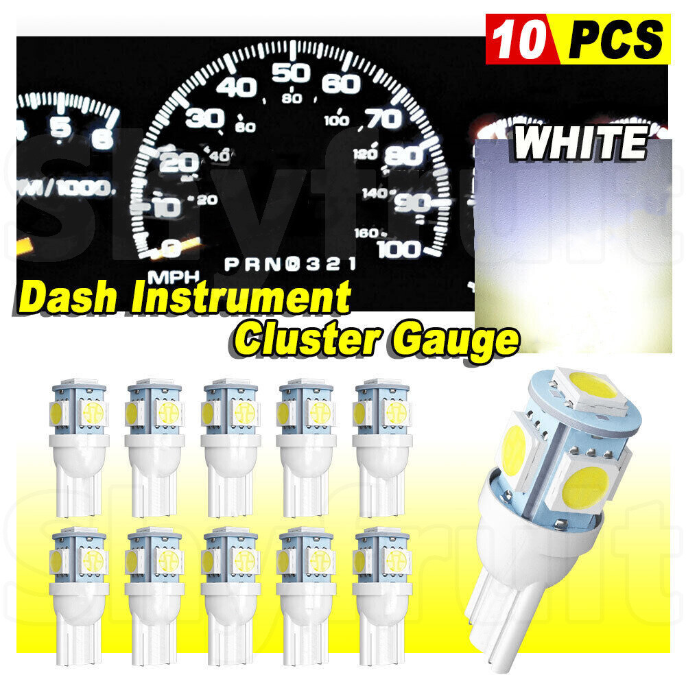 Dash Instrument Cluster Gauges white LED Light Bulb kit fits 95-04 Toyota Tacoma