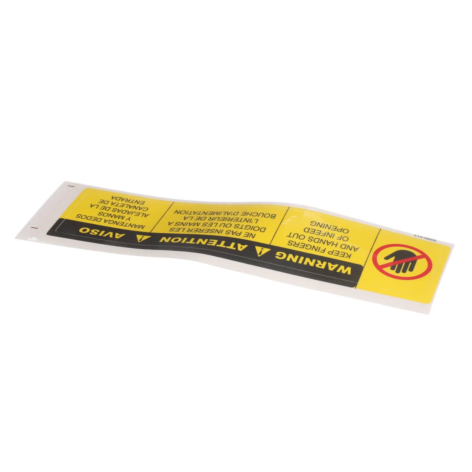 LABEL KEEP FINGERS 5000-313 - Genuine OEM Replacement Part