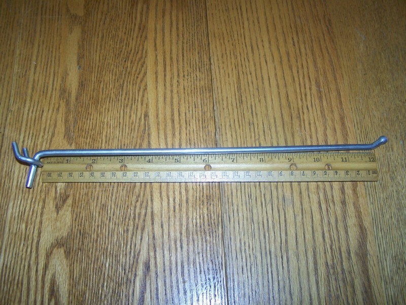 (20 PACK) 12 Inch All Metal Mega Peg Kit or Garage Shelf Hanger Pegboard Hooks