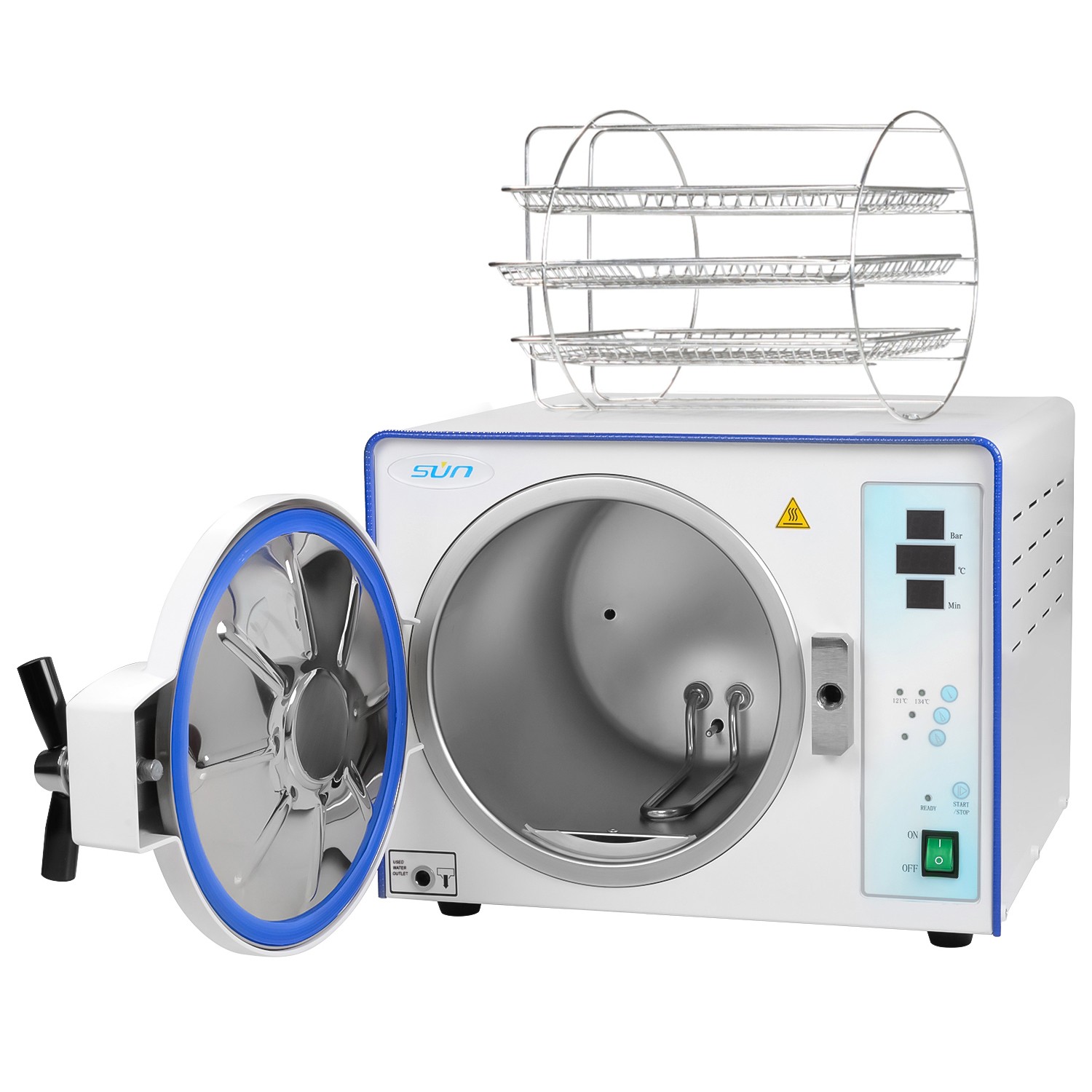 23L Class N Fully Automatic Dental Autoclave Steam Sterilizer with 3 Trays