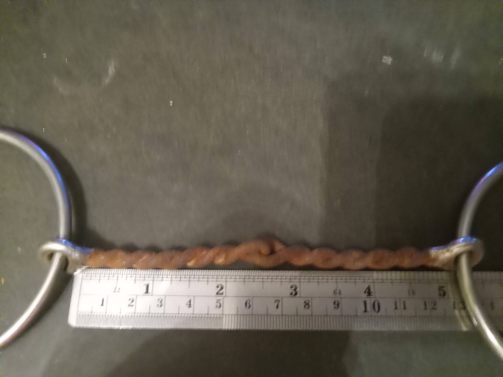 Loose ring snaffle bit twisted sweet iron mouth 5 in bitmaster