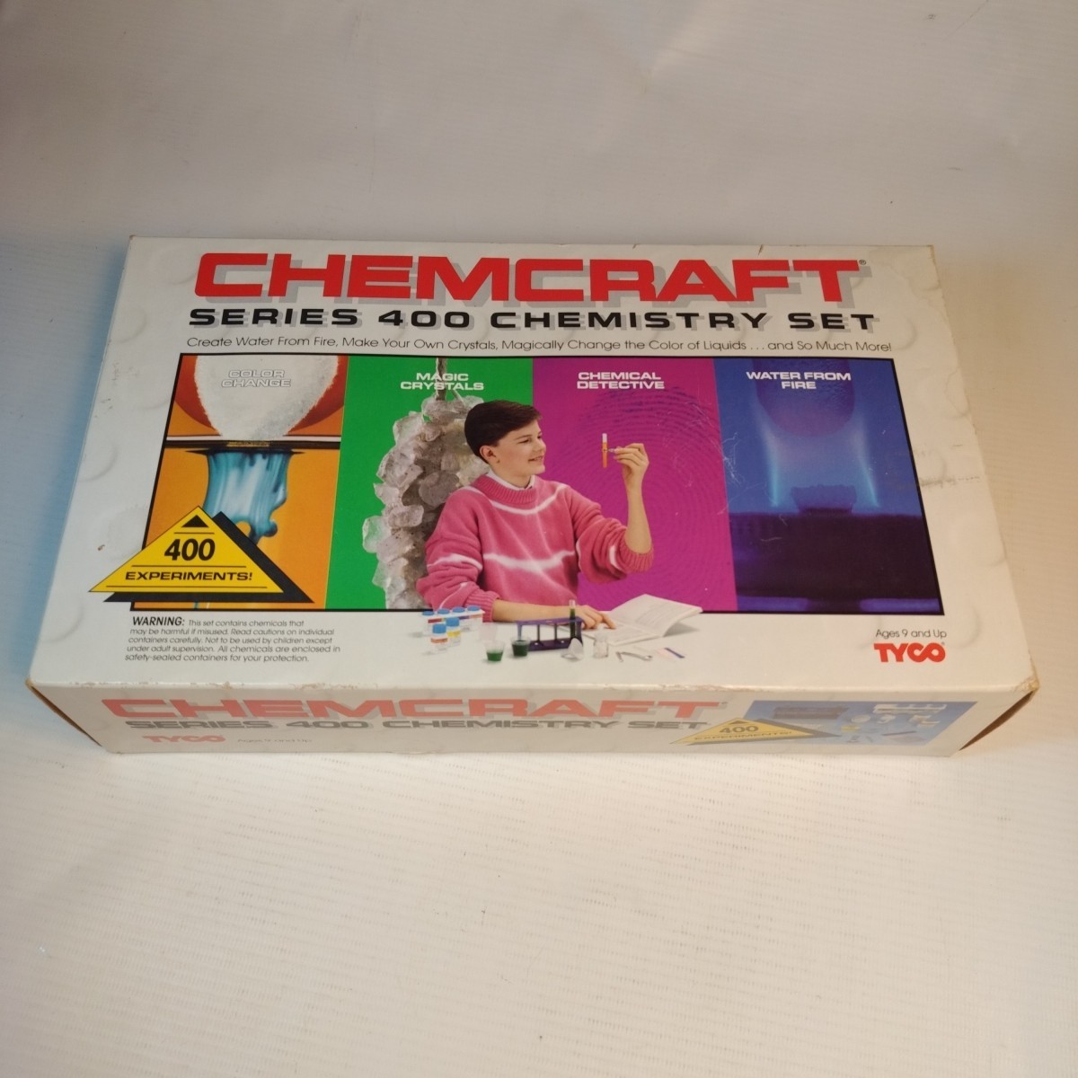 Tyco Chemcraft Series 400 Chemistry Set  #7345 1990 Tyco Industries NEW