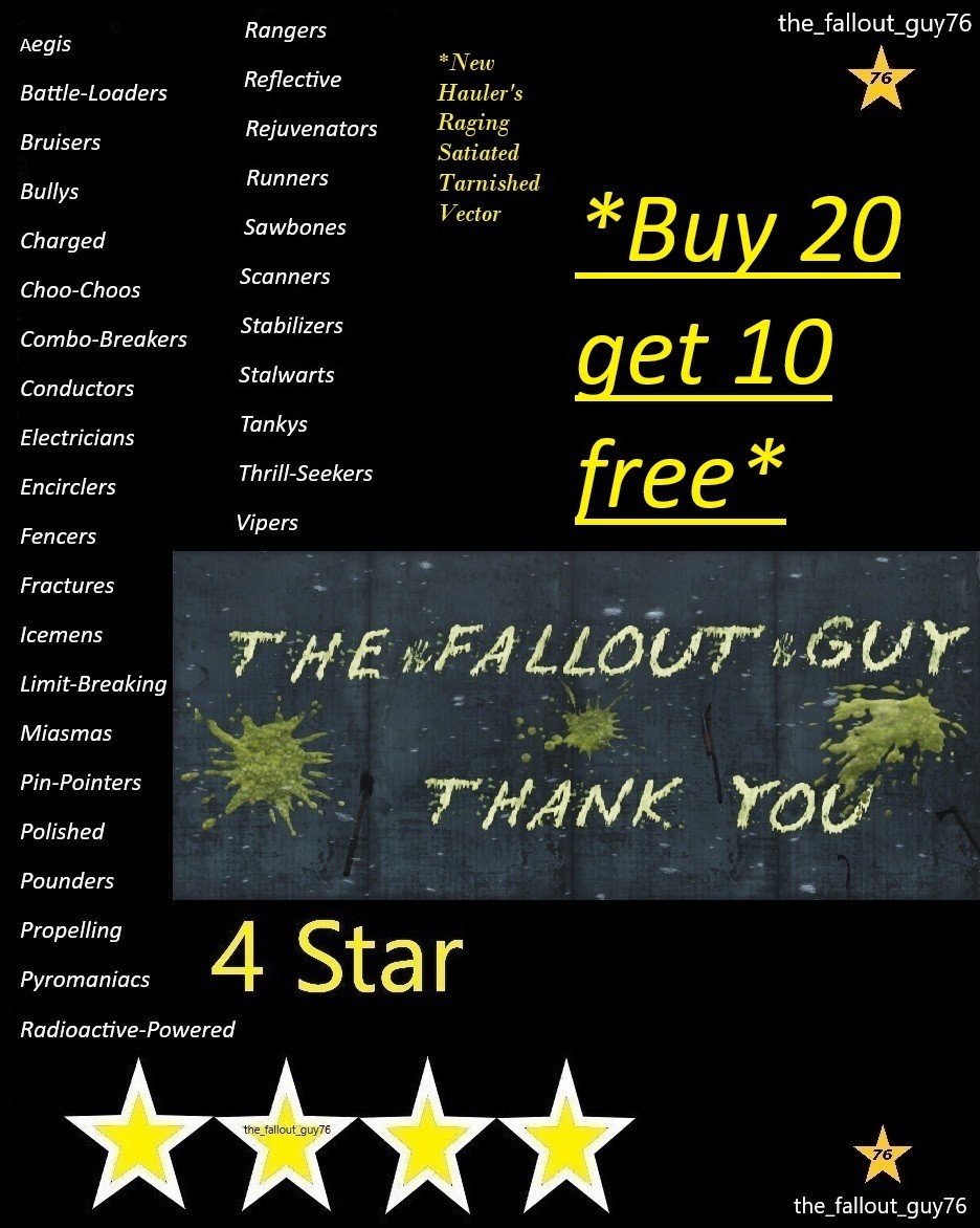 Fallout 76 PC - legendary mod box