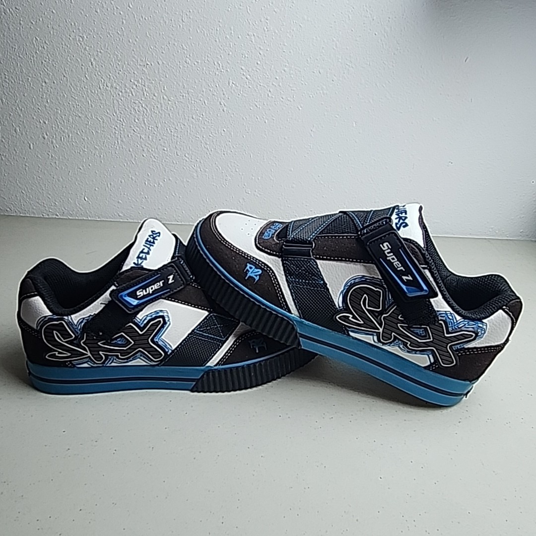 Sketchers SKX Super Z Men's Size 6.5 Skate Shoes 5-0 Grind '92 Blue Black