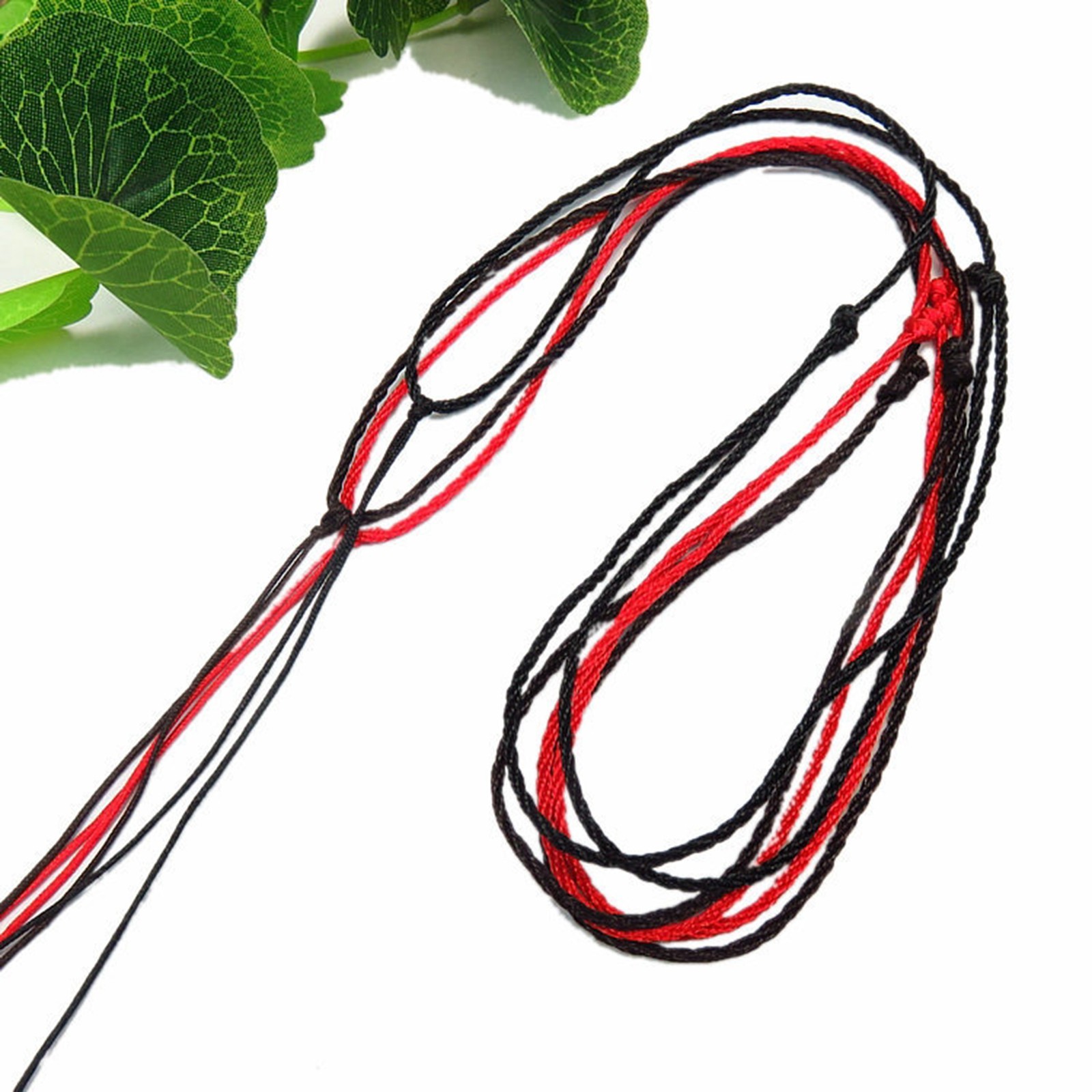 40pcs Chinese Silk Thread Hand Knotted Cord String Pendant Necklace Adjustable