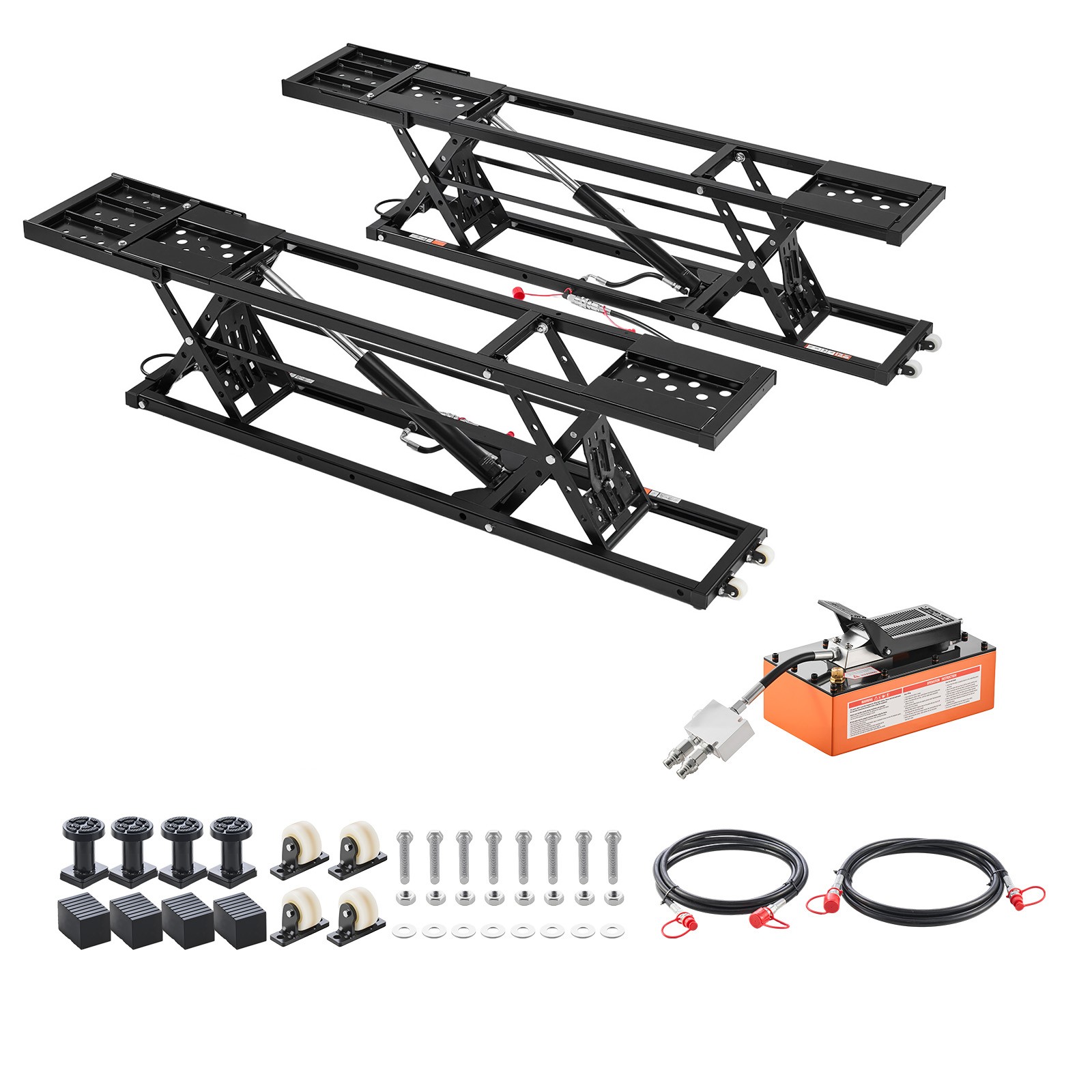 Uimoso Portable Car Lift 7000lbs Truck Lift 26.8" Height System Jack Home Garage