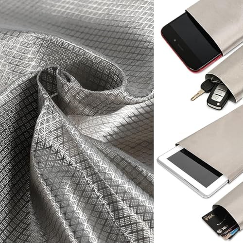 Faraday Fabric for Phone and Car Keys,DIY Wireless Shield 19" x 43"