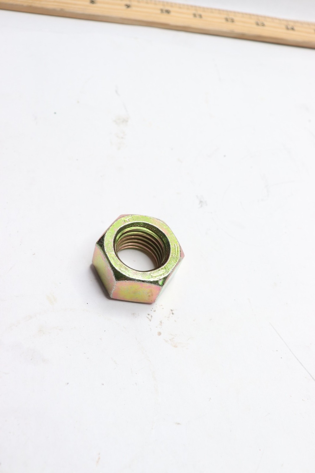 Plain Heavy Hex Nut Grade C Yellow Zinc 1"-8